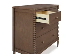 Dressers & Changing Tables|Dressers*Delta Children Saint 4 Drawer Dresser with Changing Top and Interlocking Drawers Teak Brown (1526)