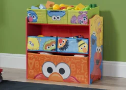 Toy Storage & Bookcases|Book & Toy Storage*Delta Children Sesame Street Multi-Bin Toy Organizer
