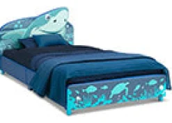 Twin Beds*Delta Children Shark Upholstered Twin Bed
