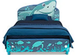 Twin Beds*Delta Children Shark Upholstered Twin Bed