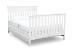 Baby Cribs*Delta Children Skylar 4-in-1 Convertible Crib Bianca White (130)