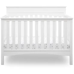 Baby Cribs*Delta Children Skylar 4-in-1 Convertible Crib Bianca White (130)