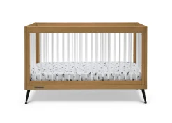 Baby Cribs*Delta Children Sloane 4-in-1 Acrylic Convertible Crib Acorn with Matte Black (786)