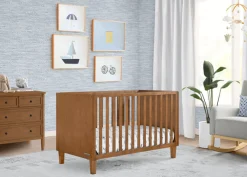 Baby Cribs*Delta Children Sonny 4-in-1 Convertible Crib Chestnut (836)