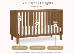 Baby Cribs*Delta Children Sonny 4-in-1 Convertible Crib Chestnut (836)