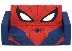 Play Couches*Delta Children Spider-Man Cozee Flip-Out Sofa - 2-in-1 Convertible Sofa to Lounger for Kids