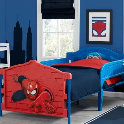 Twin Beds*Delta Children Spider-Man Plastic 3D Twin Bed