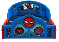 Toddler Beds*Delta Children Spider-Man Sleep and Play Toddler Bed with Built-In Guardrails