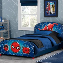 Twin Beds*Delta Children Spider-Man Upholstered Twin Bed