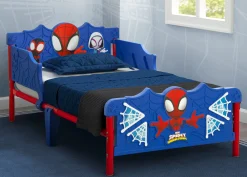 Toddler Beds*Delta Children Spidey and His Amazing Friends 3D Toddler Bed