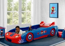 Twin Beds*Delta Children Spidey and His Amazing Friends Web Crawler Race Car Twin Bed