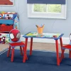 Table & Chair Sets|Table & Chair Sets*Delta Children Spidey and His Amazing Friends 4-Piece Toddler Playroom Set – Includes Play Table and 6 Bin Toy Organizer