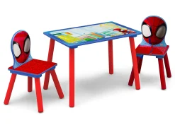 Table & Chair Sets|Table & Chair Sets*Delta Children Spidey and His Amazing Friends 4-Piece Toddler Playroom Set – Includes Play Table and 6 Bin Toy Organizer