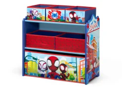 Table & Chair Sets|Table & Chair Sets*Delta Children Spidey and His Amazing Friends 4-Piece Toddler Playroom Set – Includes Play Table and 6 Bin Toy Organizer
