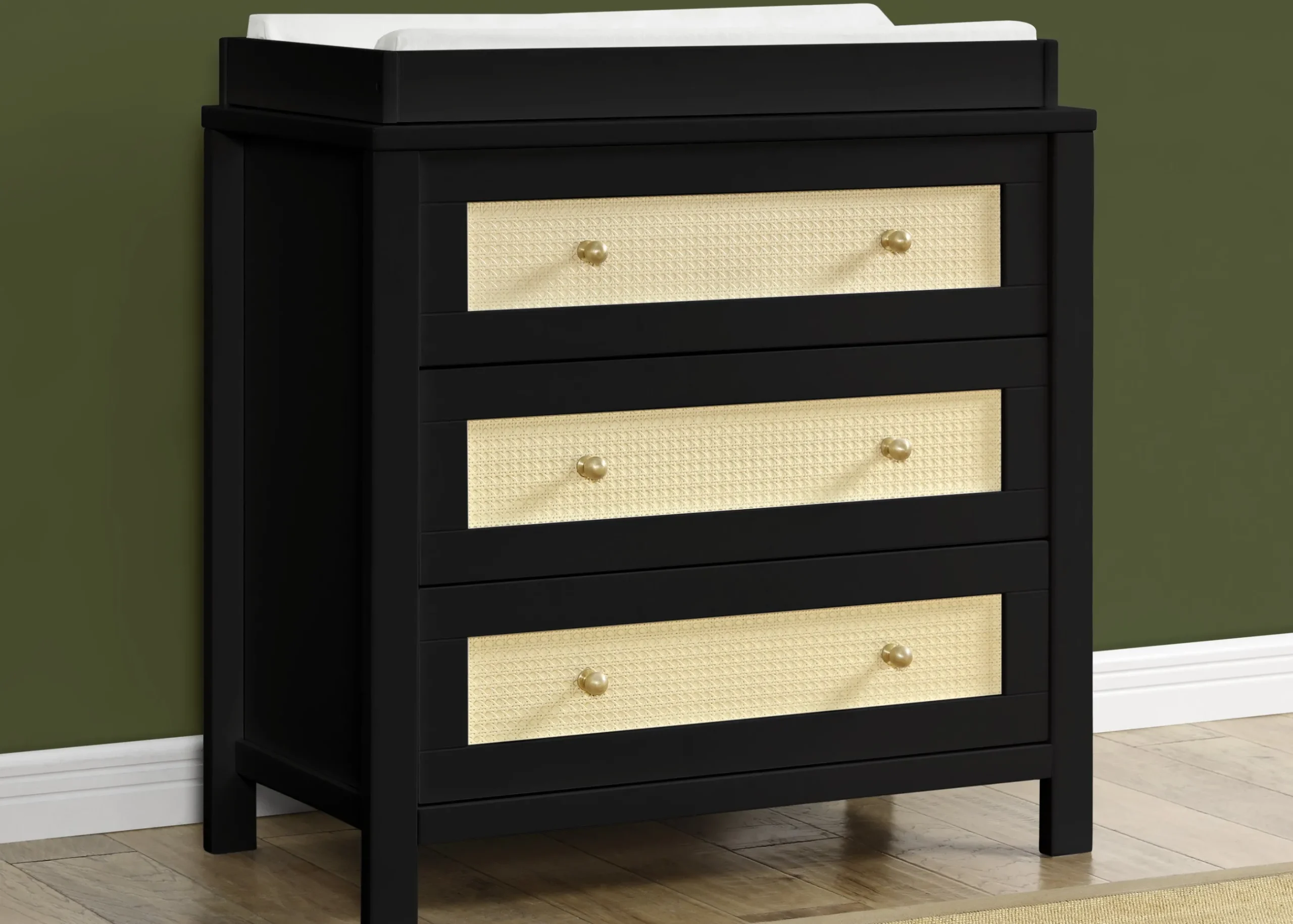 Dressers & Changing Tables|Dressers*Simmons Kids Theo 3 Drawer Dresser with Changing Top