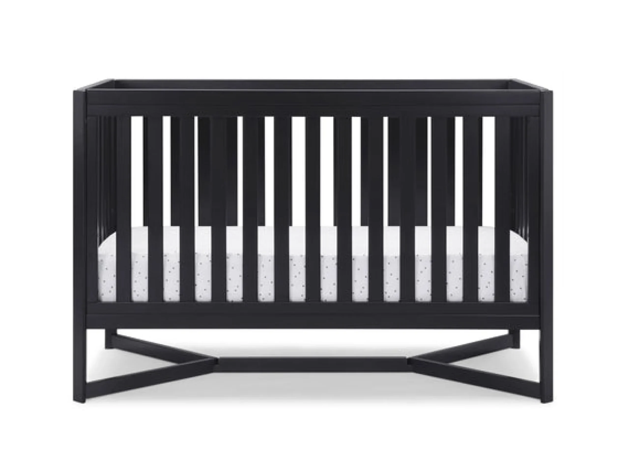 Baby Cribs*Delta Children Tribeca 4-in-1 Convertible Crib Midnight Grey (1360)