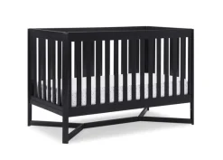 Baby Cribs*Delta Children Tribeca 4-in-1 Convertible Crib Midnight Grey (1360)
