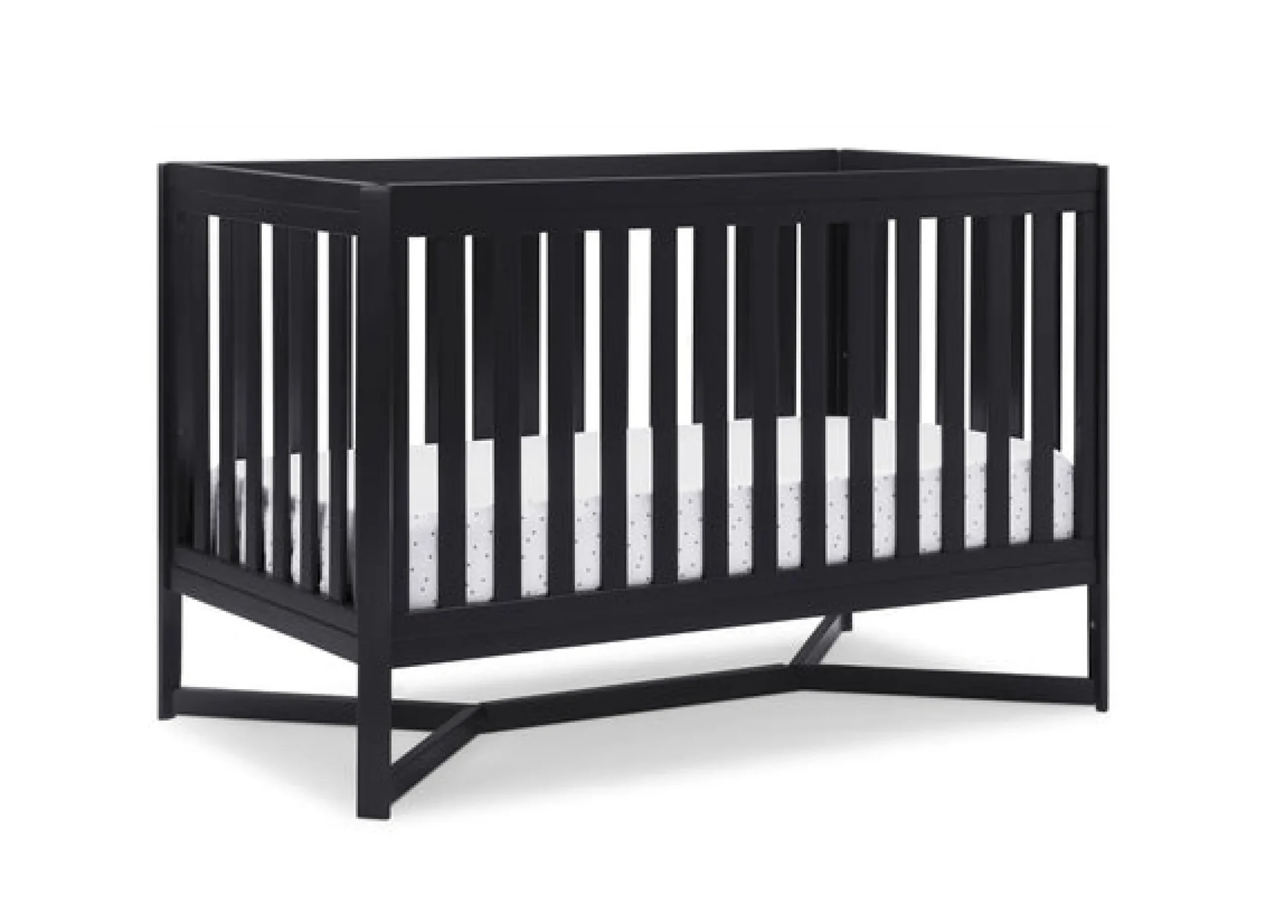 Baby Cribs*Delta Children Tribeca 4-in-1 Convertible Crib Midnight Grey (1360)
