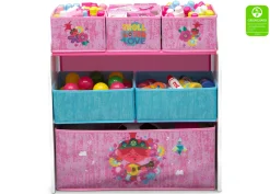 Toy Storage & Bookcases|Book & Toy Storage*Delta Children Trolls World Tour Design and Store 6 Bin Toy Organizer