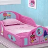 Toddler Beds*Delta Children Trolls World Tour Plastic Sleep and Play Toddler Bed