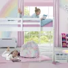 Twin Beds*Delta Children Twin Loft Bed with Guardrail and Ladder