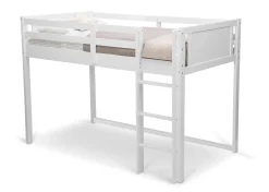 Twin Beds*Delta Children Twin Loft Bed with Guardrail and Ladder