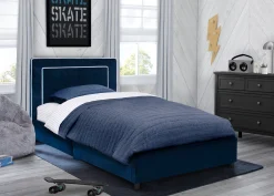 Twin Beds*Delta Children Upholstered Twin Bed