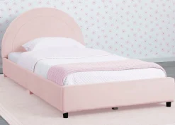 Twin Beds*Delta Children Upholstered Twin Bed with Round Headboard