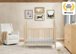 Baby Cribs*Delta Children Vivi 4-in-1 Convertible Crib Natural Sandstone (1544)