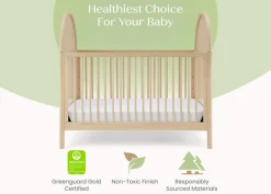 Baby Cribs*Delta Children Vivi 4-in-1 Convertible Crib Natural Sandstone (1544)