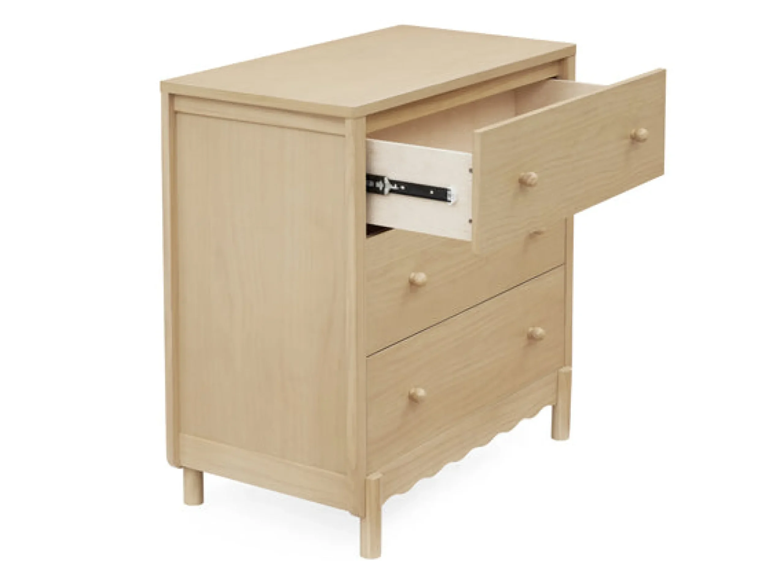 Dressers & Changing Tables|Dressers*Delta Children William 3 Drawer Dresser with Changing Top and Interlocking Drawers Natural Sandstone (1544)