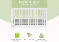 Baby Cribs*Delta Children William 4-in-1 Convertible Crib - Greenguard Gold Certified Bianca White (130)