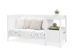 Baby Cribs*Delta Children Zoe 5-in-1 Convertible Crib and Changer Bianca White (130)